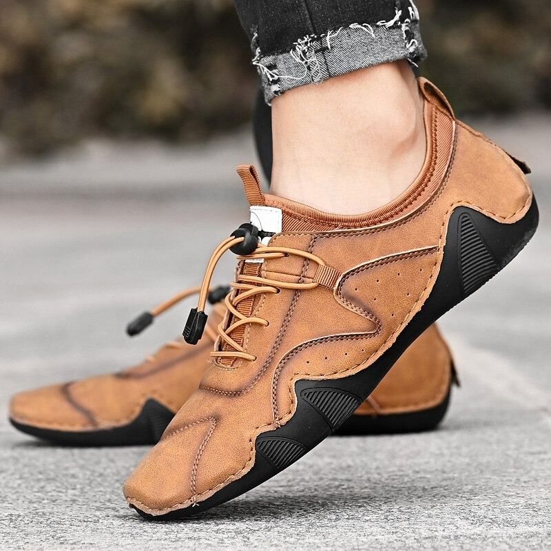 Men's Casual Handmade Leather Shoes-My Soft Slipper