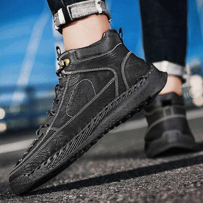 Men's Comfortable Outdoor Ankle Boots-My Soft Slipper