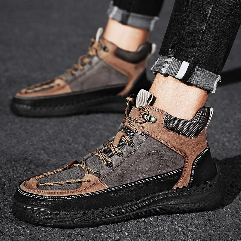 Men's Comfortable Outdoor Ankle Boots-My Soft Slipper
