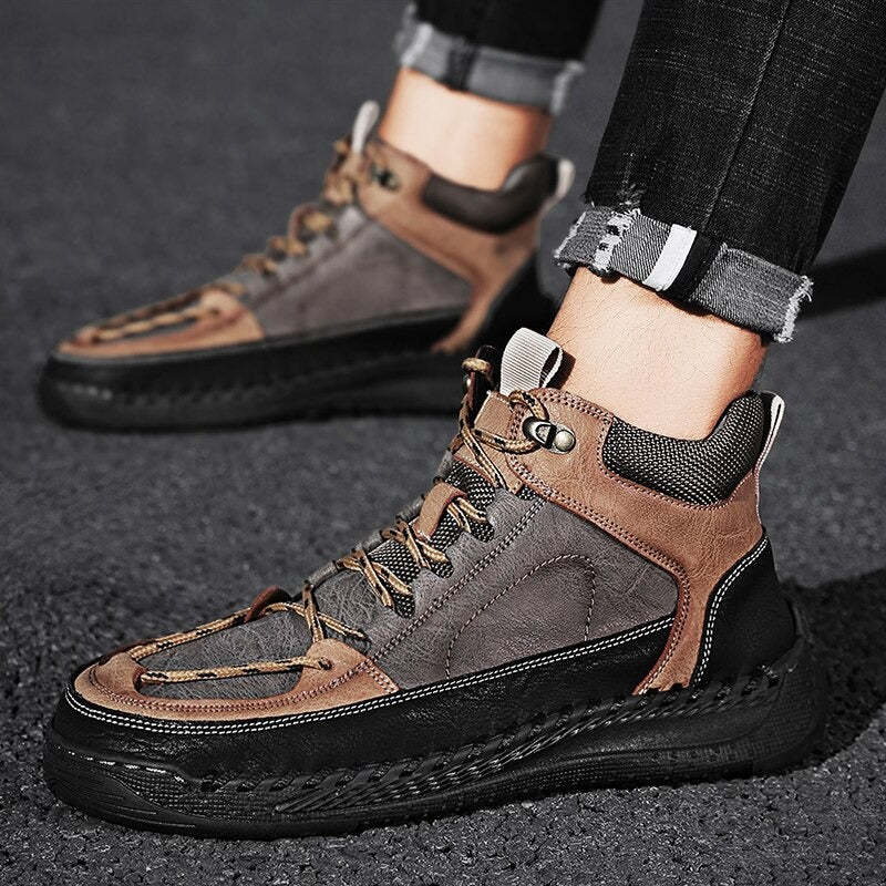 Men's Comfortable Outdoor Ankle Boots-My Soft Slipper