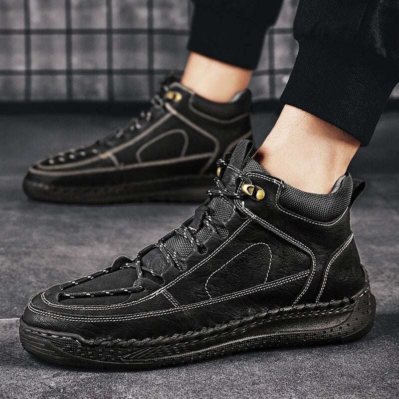 Men's Comfortable Outdoor Ankle Boots-My Soft Slipper