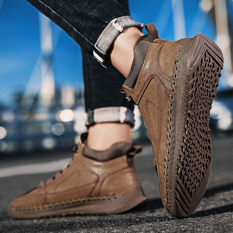 Men's Comfortable Outdoor Ankle Boots-My Soft Slipper