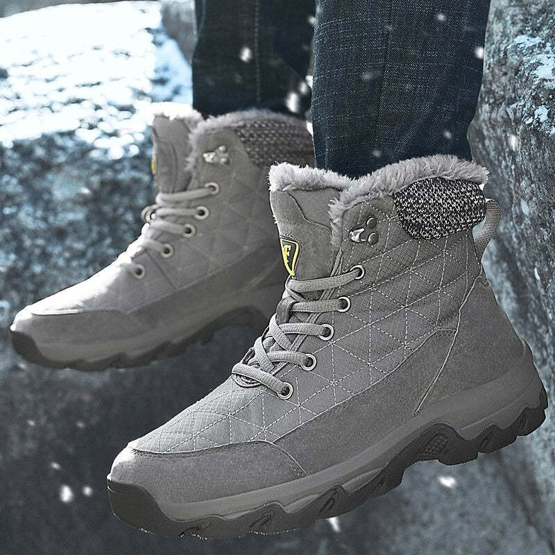 Men's Warm Outdoor Non-Slip Snow Boots-My Soft Slipper