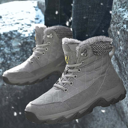 Men's Warm Outdoor Non-Slip Snow Boots-My Soft Slipper