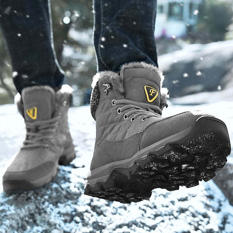 Men's Warm Outdoor Non-Slip Snow Boots-My Soft Slipper