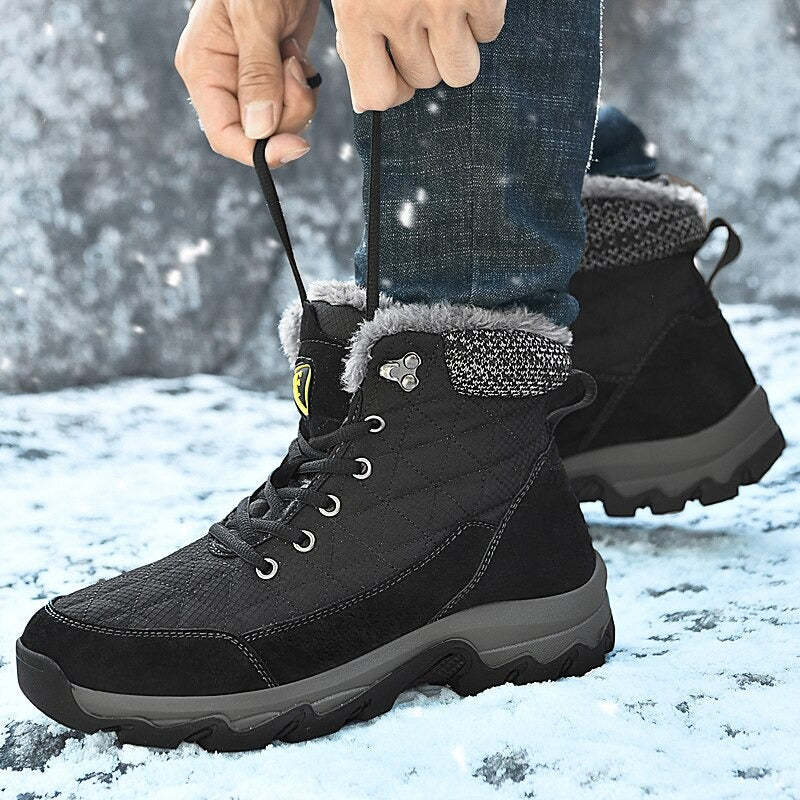 Men's Warm Outdoor Non-Slip Snow Boots-My Soft Slipper