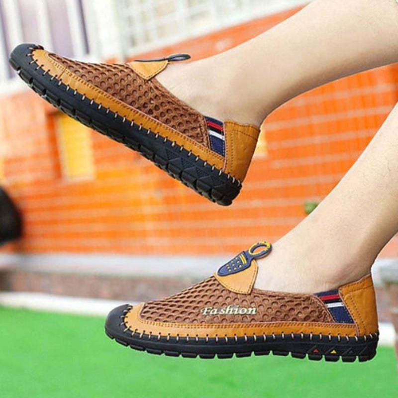 Breathable Handmade Mesh Shoes For Men-My Soft Slipper