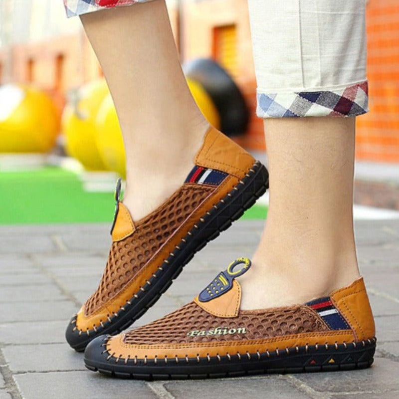 Breathable Handmade Mesh Shoes For Men-My Soft Slipper