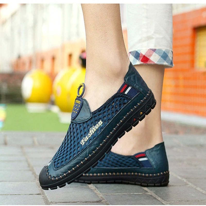 Breathable Handmade Mesh Shoes For Men-My Soft Slipper