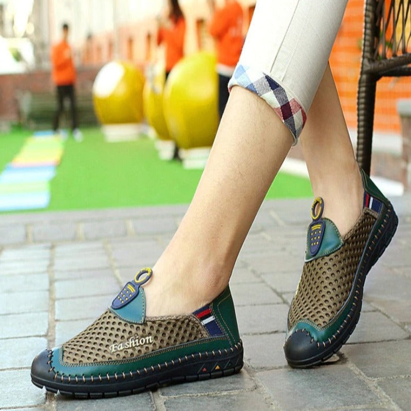 Breathable Handmade Mesh Shoes For Men-My Soft Slipper