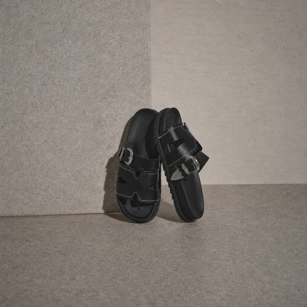 Casual Double Strap Flat Sandals For Summer