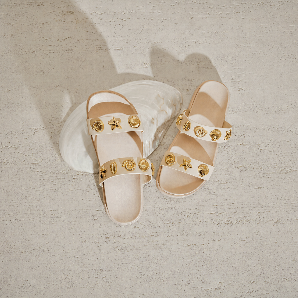 Casual Double Strap Flat Sandals For Summer