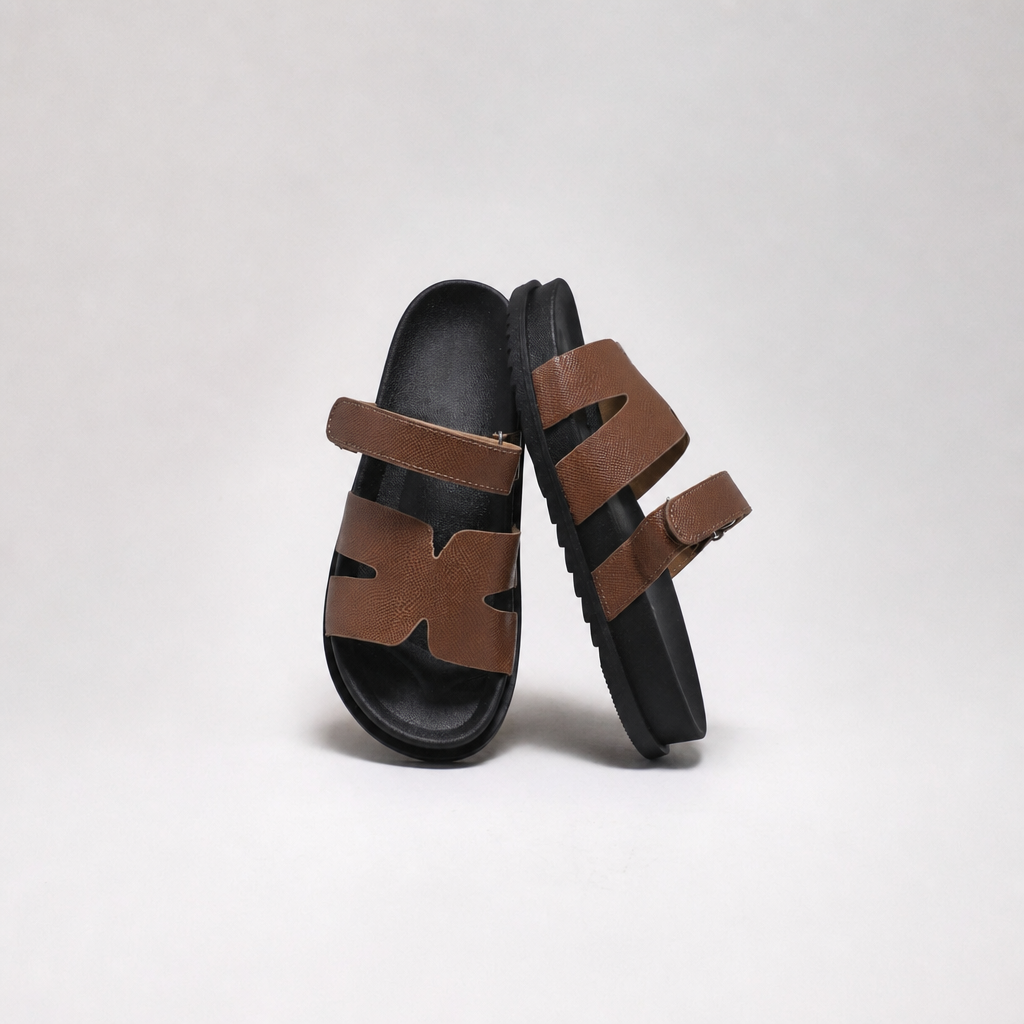Casual Double Strap Flat Sandals For Summer