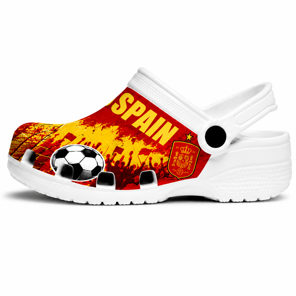 World Cup 2026 Spain Football Fan Printed Clogs