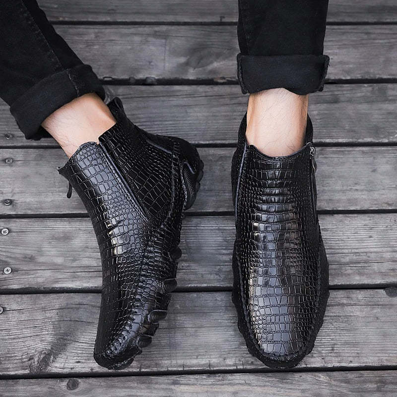 Classic Men's Snow Outdoor Motorcycle Boots-My Soft Slipper