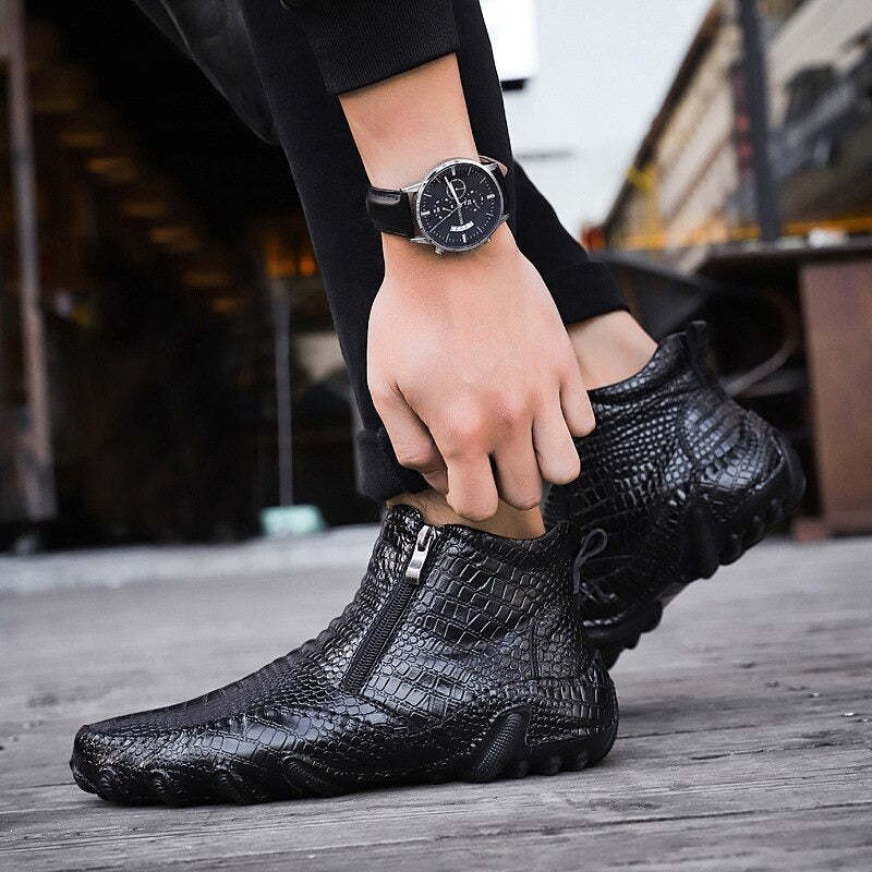 Classic Men's Snow Outdoor Motorcycle Boots-My Soft Slipper