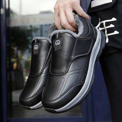 Men's Outdoor Handmade Warm Ankle Boots-My Soft Slipper