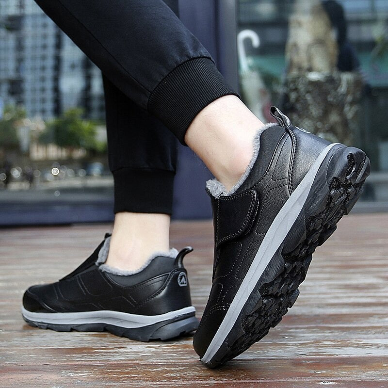 Men's Outdoor Handmade Warm Ankle Boots-My Soft Slipper