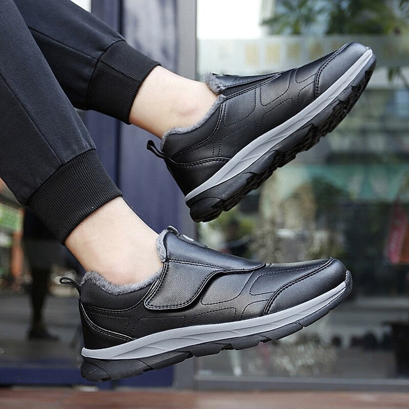 Men's Outdoor Handmade Warm Ankle Boots-My Soft Slipper