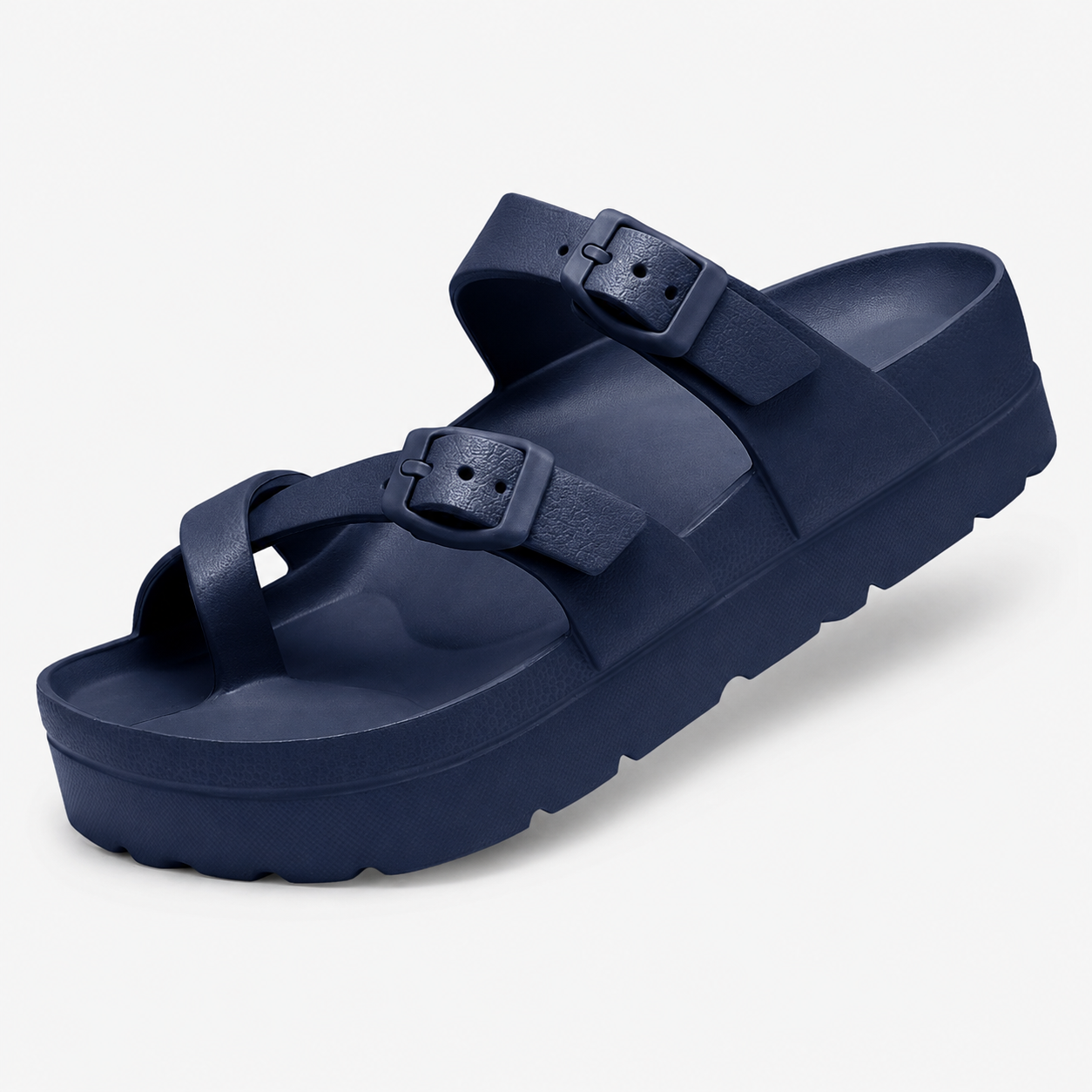 Casual Beach Platform Rubber Slides Sandals For Women