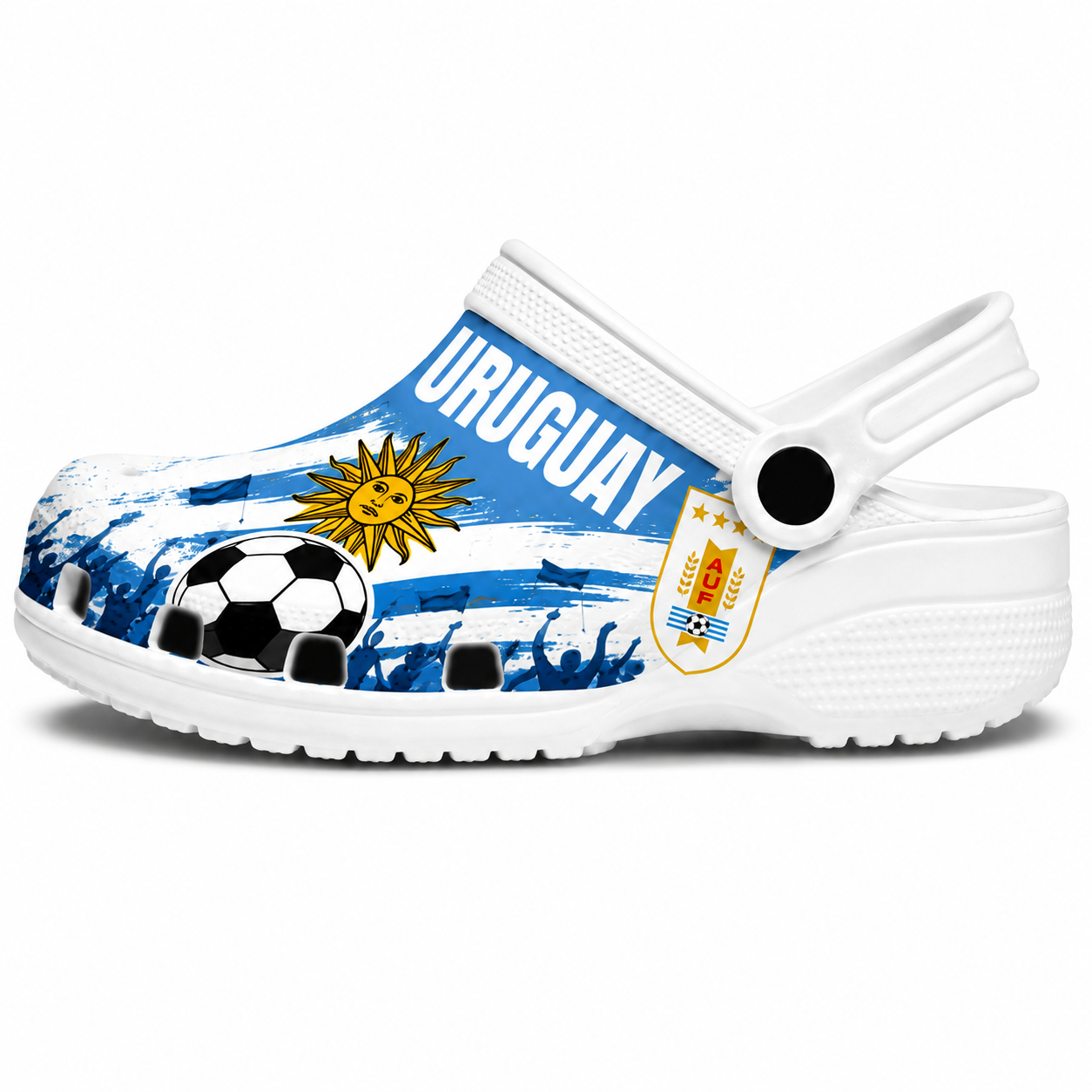 World Cup 2026 Uruguay Football Fan Printed Clogs