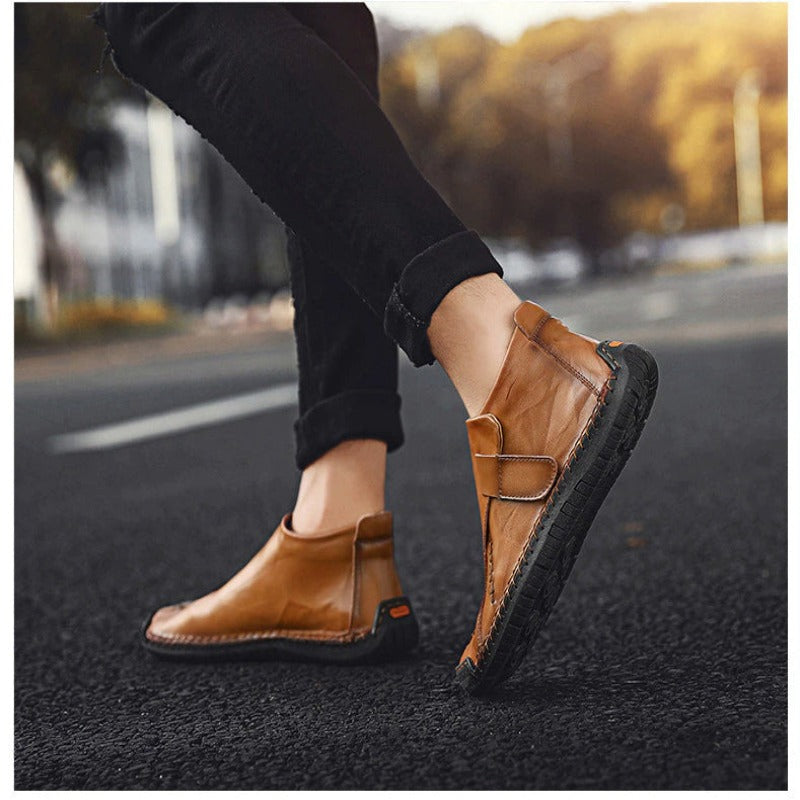 Men's Fur Snow Ankle Boots-My Soft Slipper