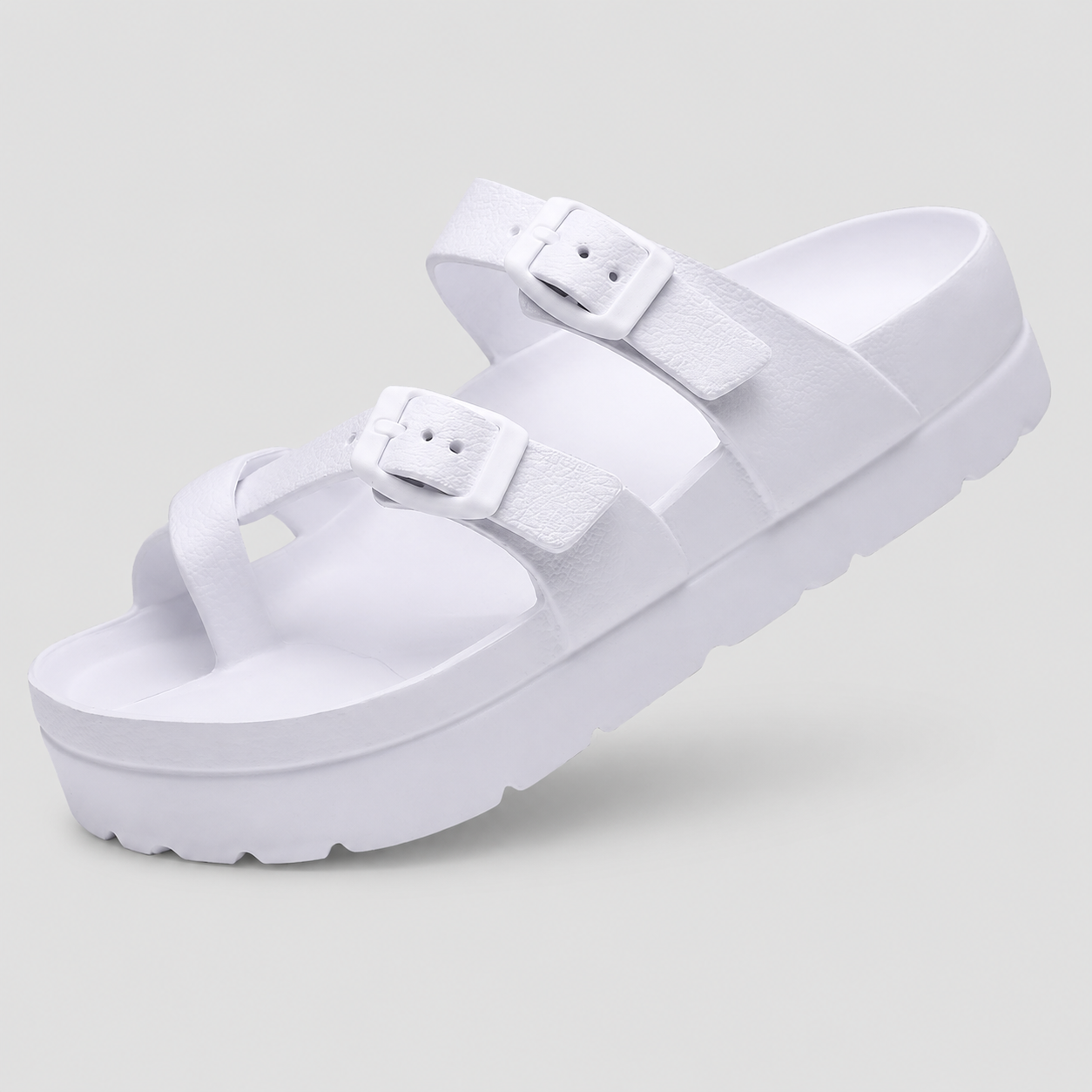 Casual Beach Platform Rubber Slides Sandals For Women