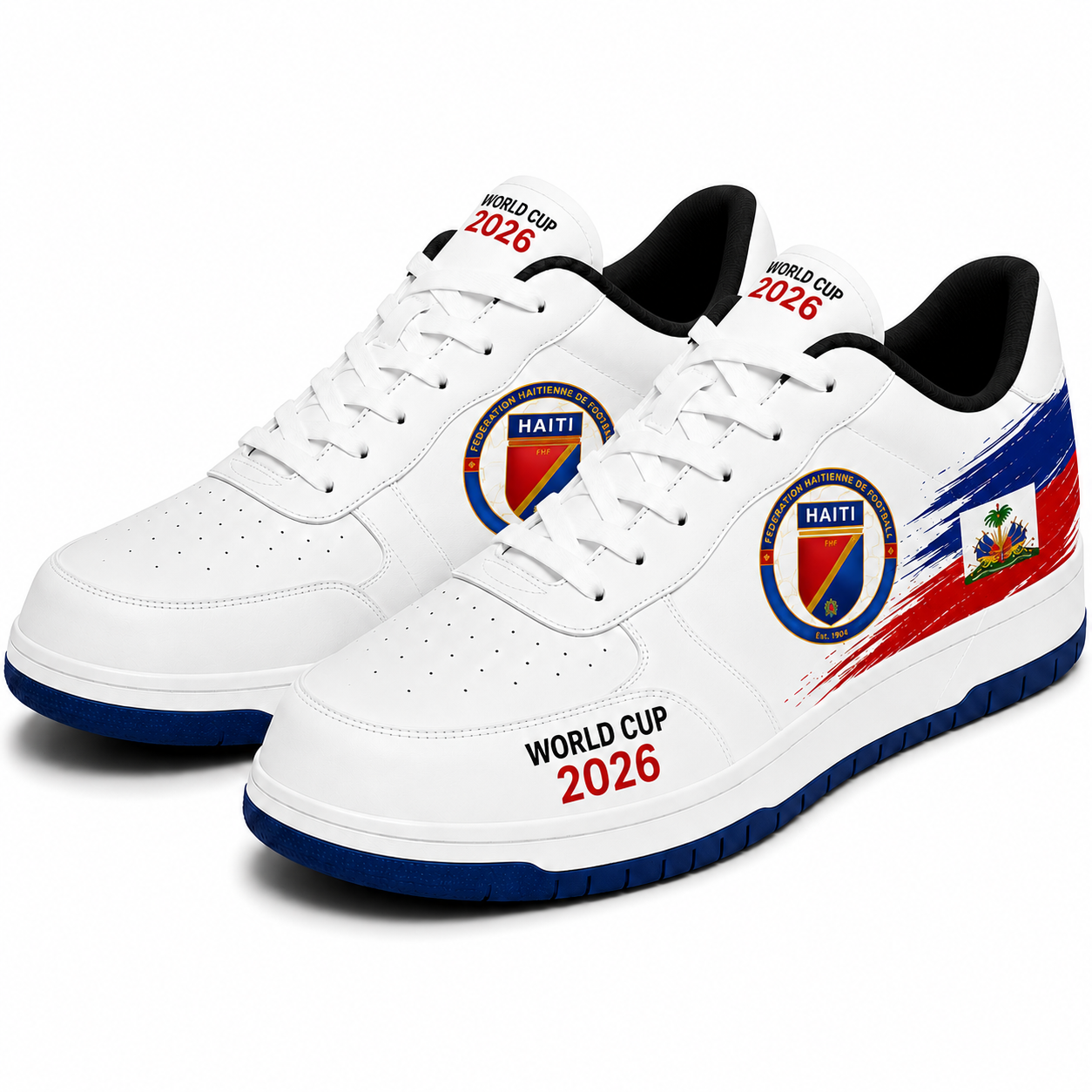 World Cup 2026 Haiti Football Fan Printed Shoes
