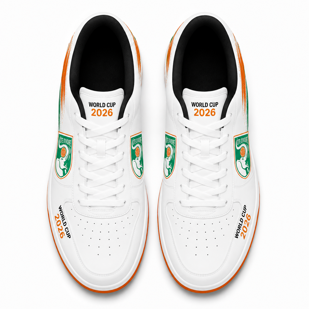 World Cup 2026 Côte d'Ivoire Football Fan Printed Shoes