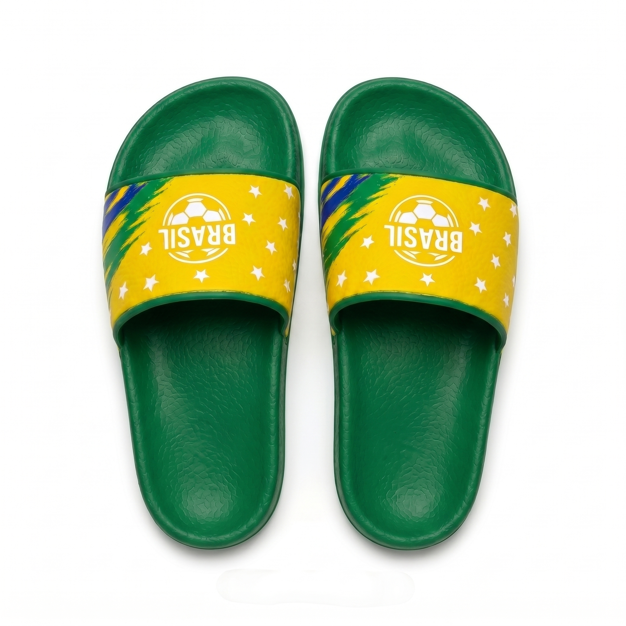 World Cup 2026 Brazil Football Fan Printed Slippers