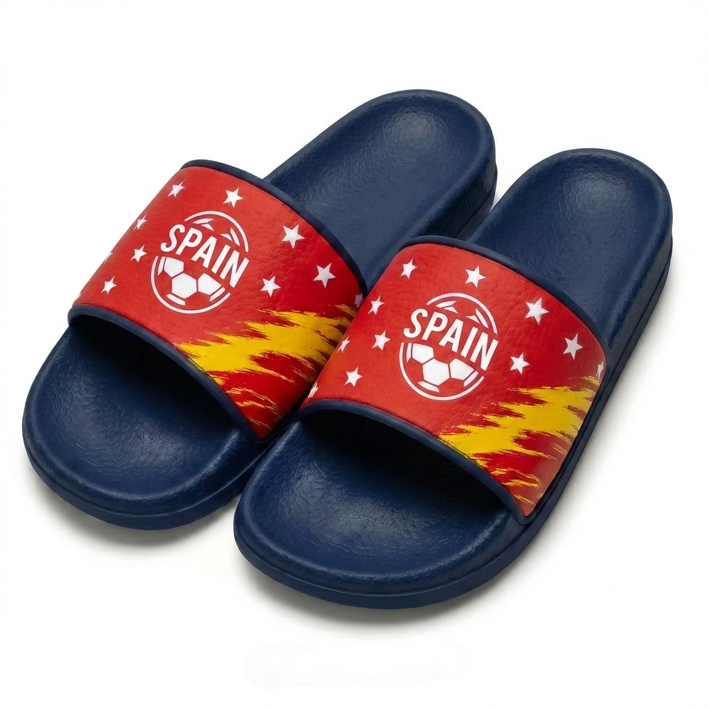 World Cup 2026 Spain Football Fan Printed Slippers