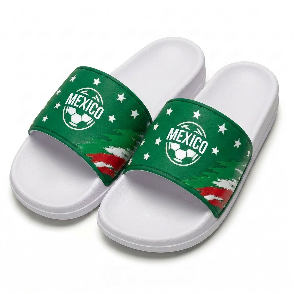 World Cup 2026 Mexico Football Fan Printed Slippers