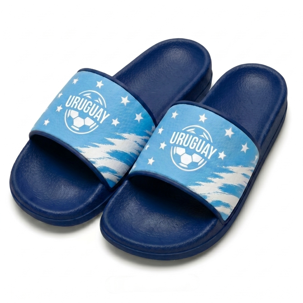 World Cup 2026 Uruguay Football Fan Printed Slippers