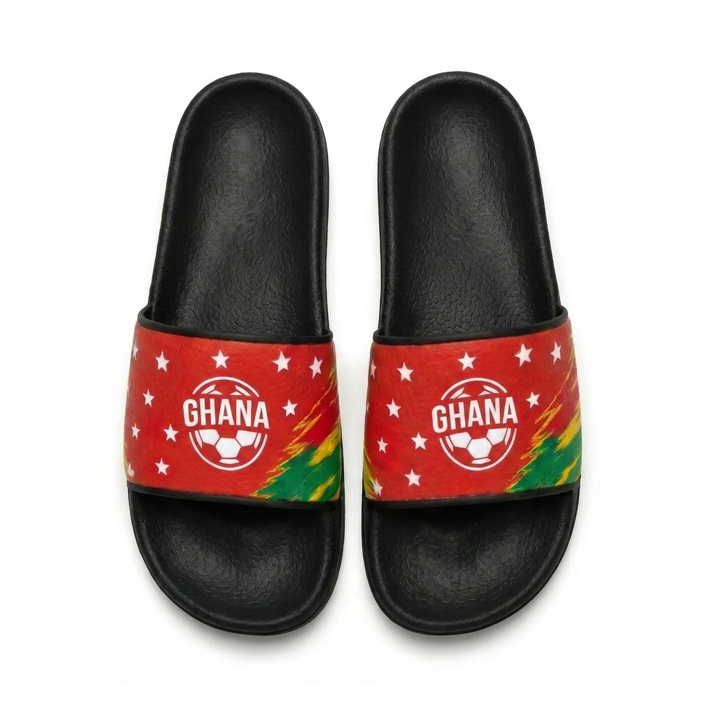 World Cup 2026 Ghana Football Fan Printed Slippers