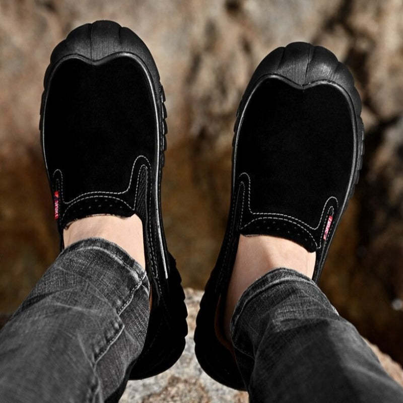 Men's Casual Comfortable Leather Sneakers-My Soft Slipper