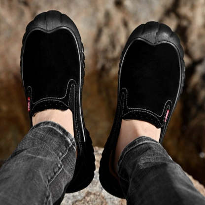 Men's Casual Comfortable Leather Sneakers-My Soft Slipper