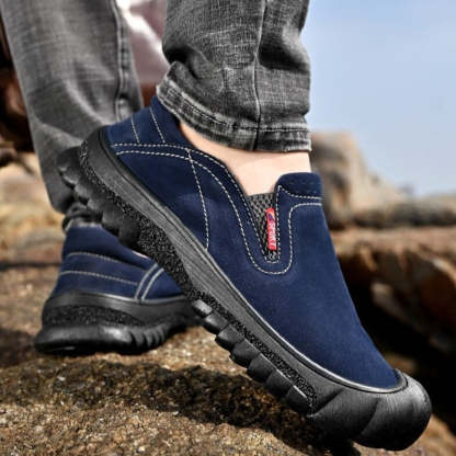 Men's Casual Comfortable Leather Sneakers-My Soft Slipper