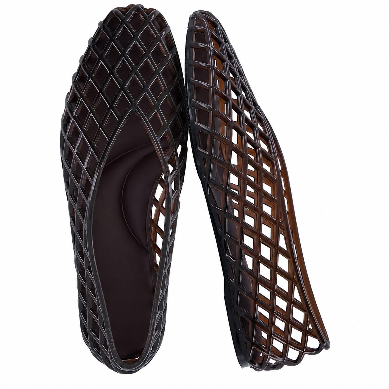Comfortable Pointed Ballet Flats Slip On Lattice Casual Shoes Foe Women
