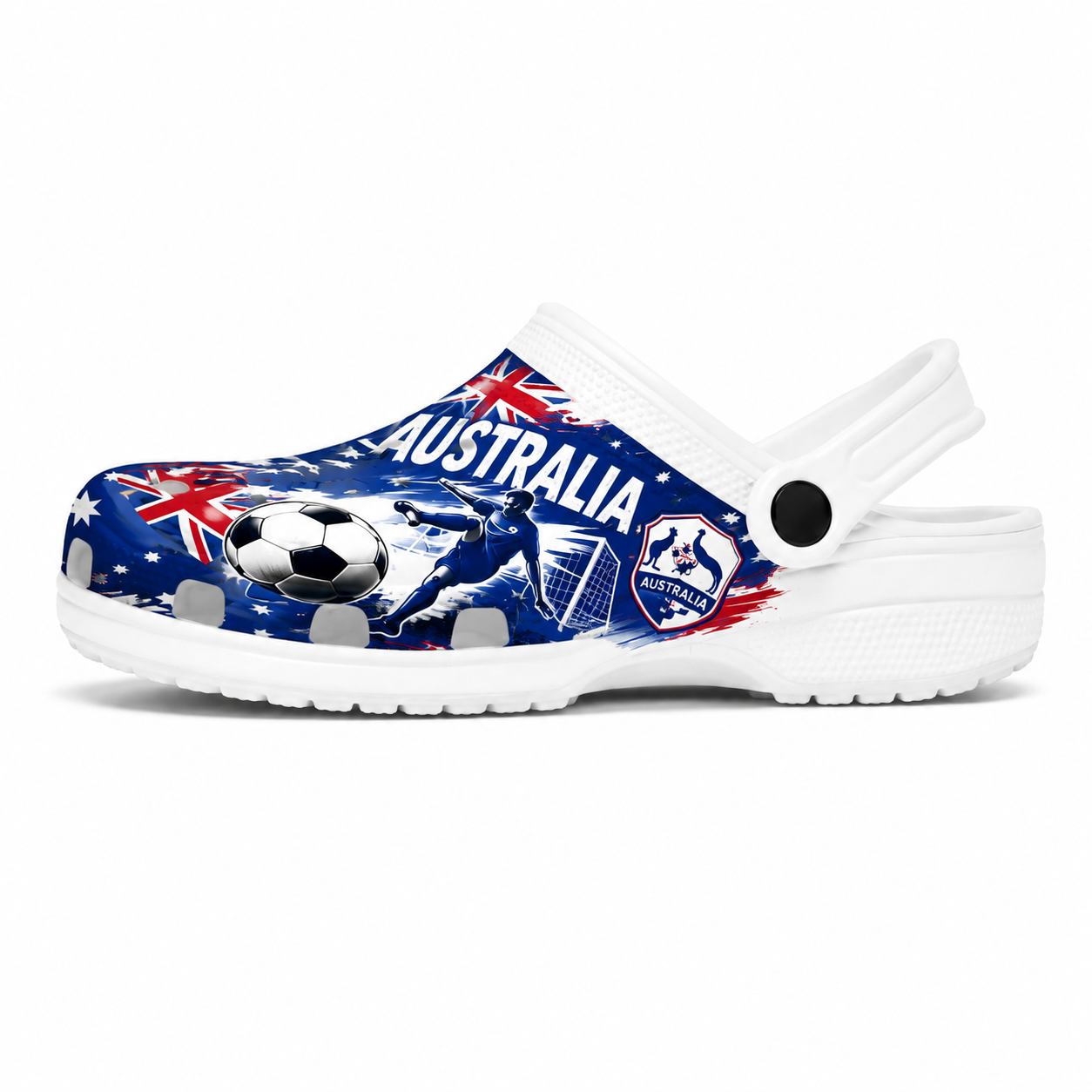 World Cup 2026 Australia Football Fan Printed Clogs