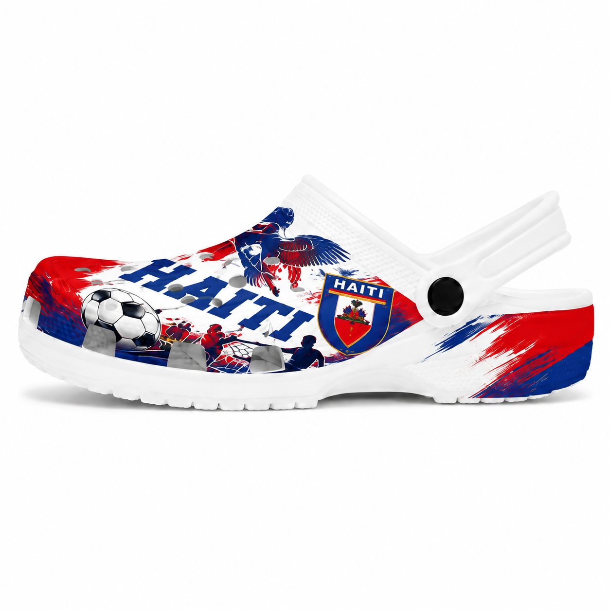 World Cup 2026 Haiti Football Fan Printed Clogs