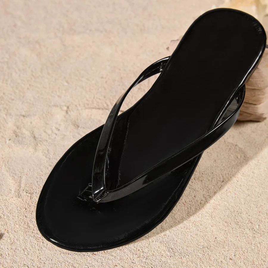 Woven Roman Style Open Toe Flat Flip Flop Sandals For Women