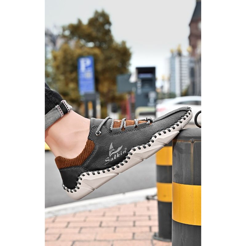 Men's Artificial Leather Casual Shoes-My Soft Slipper