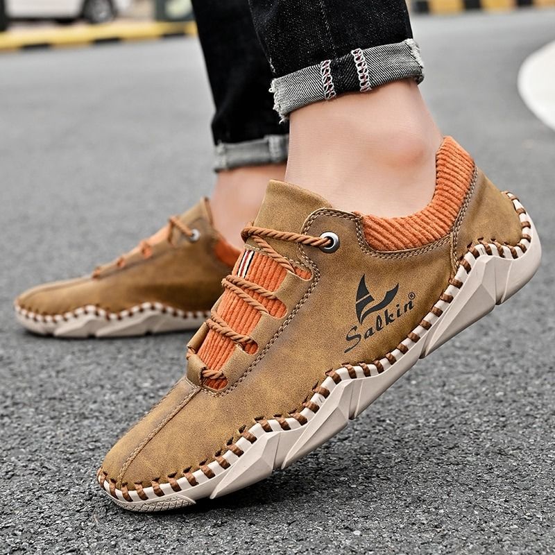 Men's Artificial Leather Casual Shoes-My Soft Slipper