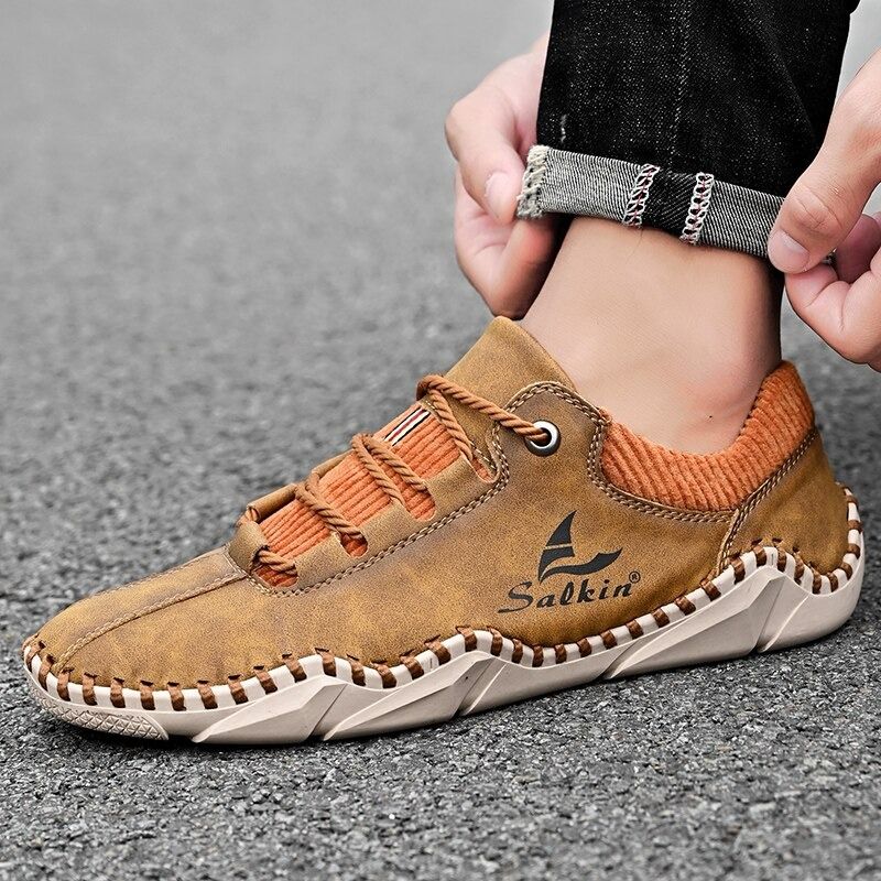 Men's Artificial Leather Casual Shoes-My Soft Slipper