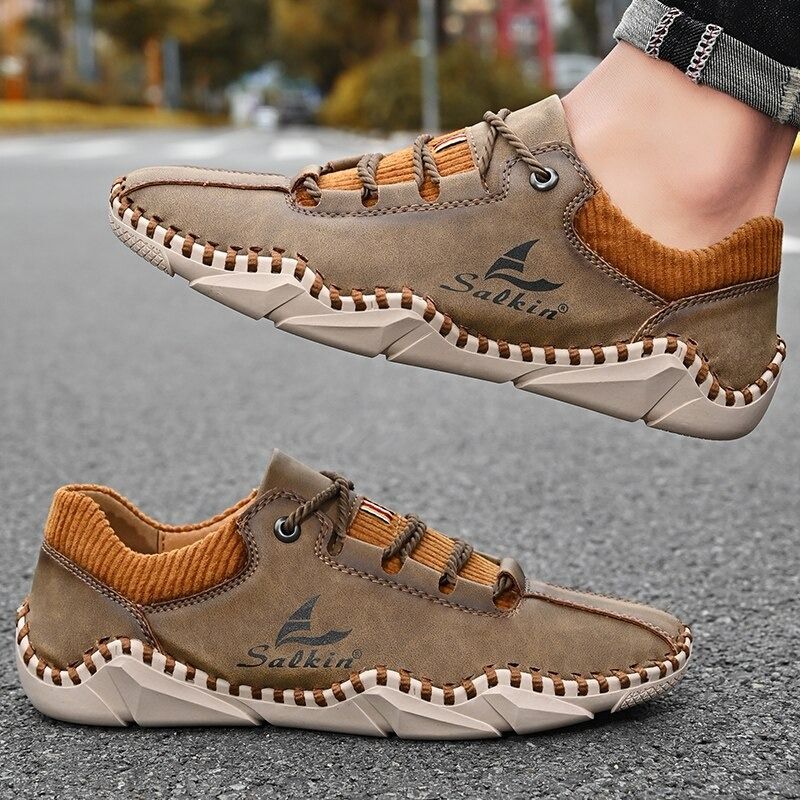 Men's Artificial Leather Casual Shoes-My Soft Slipper