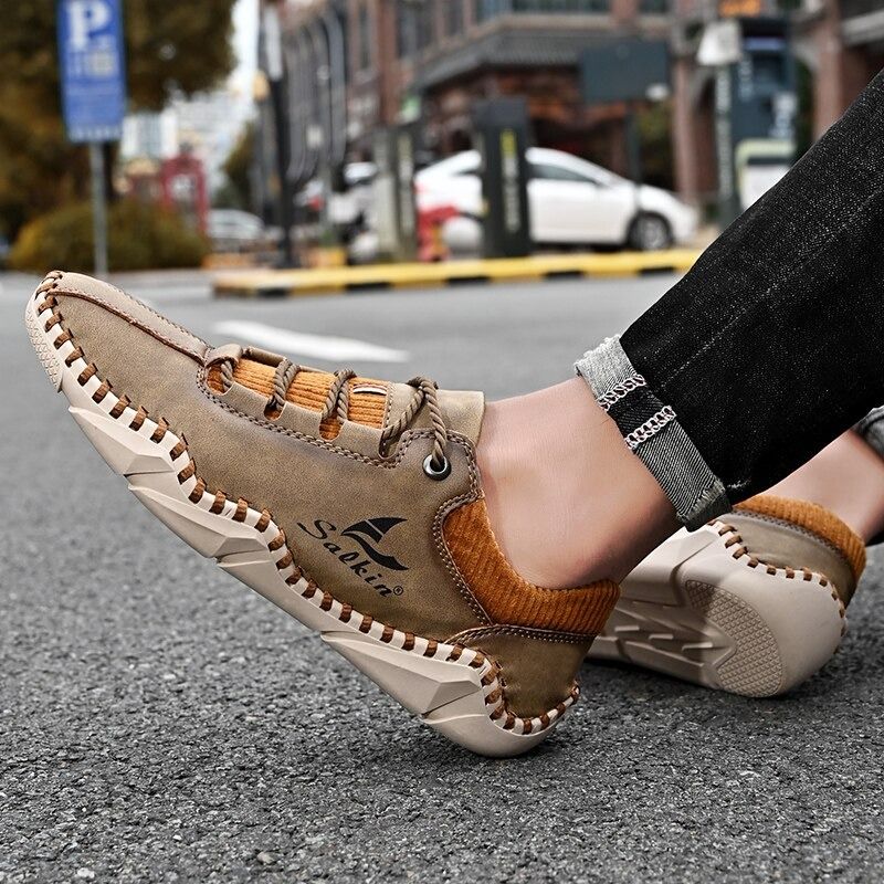 Men's Artificial Leather Casual Shoes-My Soft Slipper