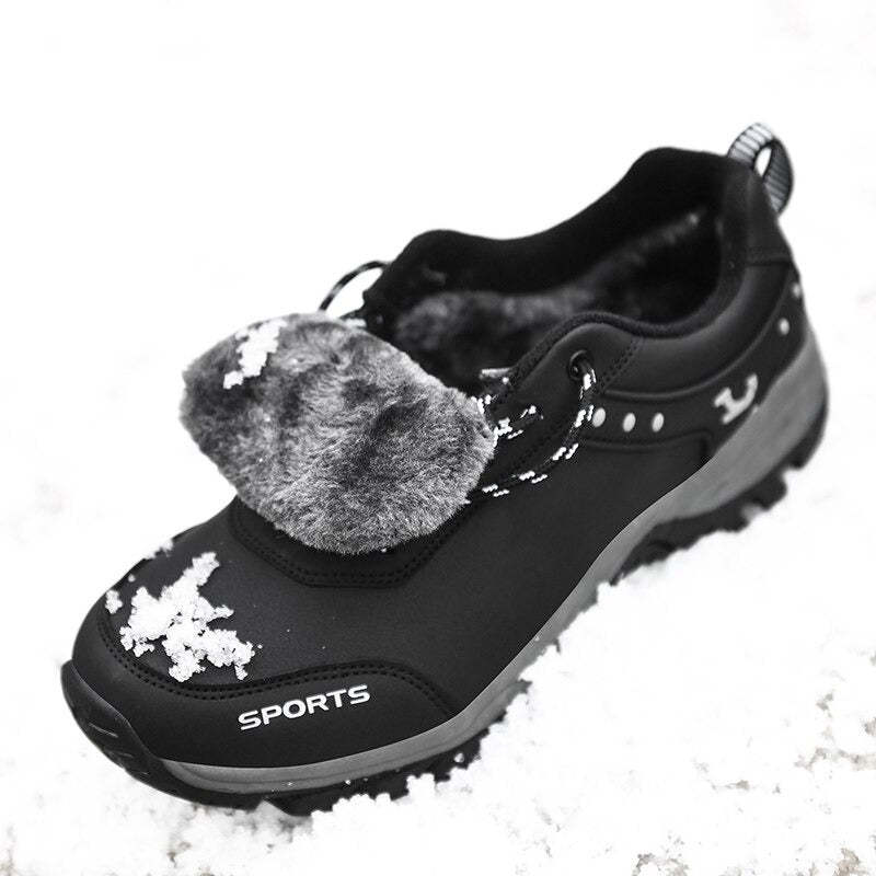 Men's Plush Warm Snow Ankle Boots-My Soft Slipper