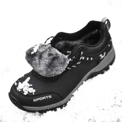 Men's Plush Warm Snow Ankle Boots-My Soft Slipper
