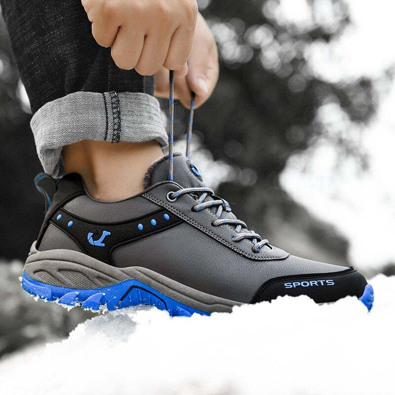 Men's Plush Warm Snow Ankle Boots-My Soft Slipper