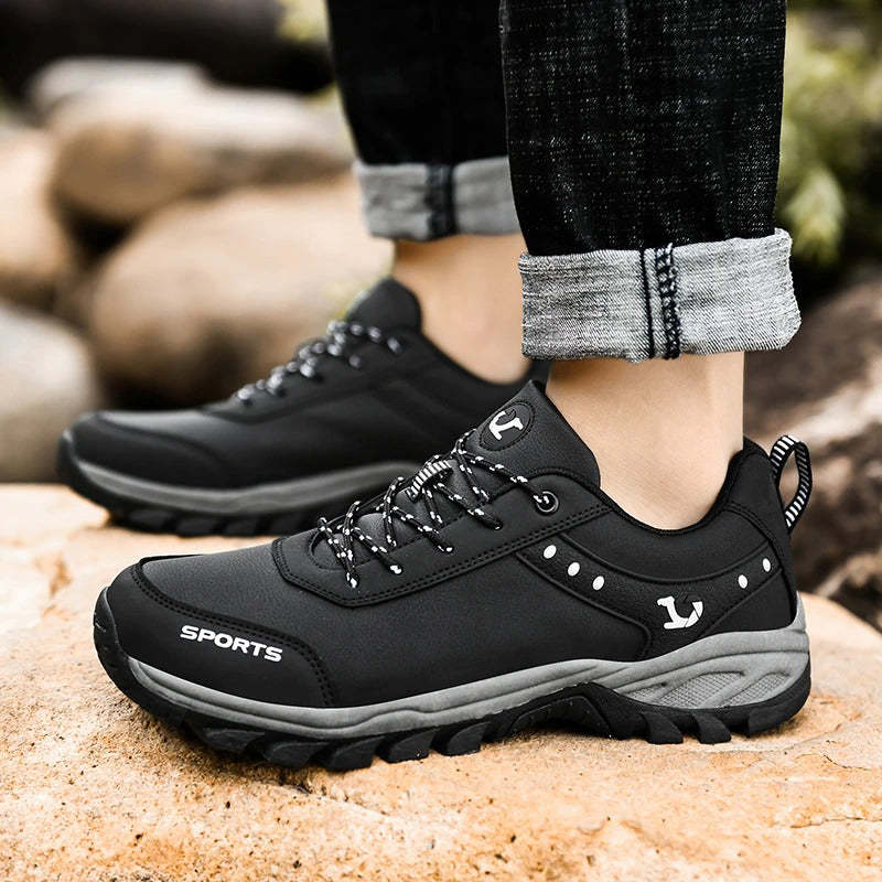 Men's Plush Warm Snow Ankle Boots-My Soft Slipper